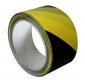 Lepící páska žluto-černá, výstražná, 50mm x 66m