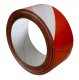 Lepicí páska červeno-bílá, výstražná, 50mm x 66m